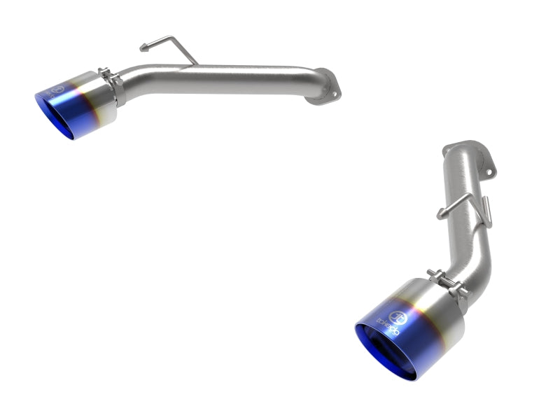 aFe Takeda Stainless Steel Axle-Back Exhaust System with Blue Flame Tips for 2023-2026 Nissan Z 3.0L V6 Twin-Turbo - Part Number 49-36137-L