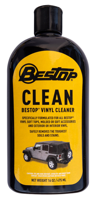 Bestop Cleaner 16 oz. Bottle for Vinyl Soft Tops and Trailmax II Seating – Part Number BES11211-00