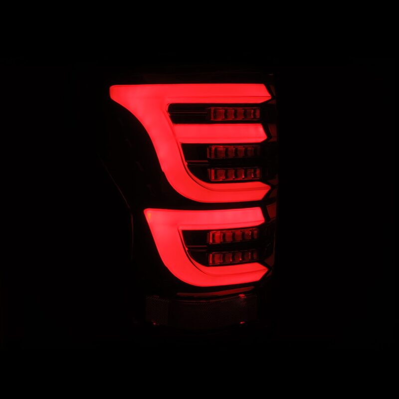 AlphaRex LUXX-Series LED Tail Lights, Alpha-Black, ARX670040 for 2007-2013 Toyota Tundra