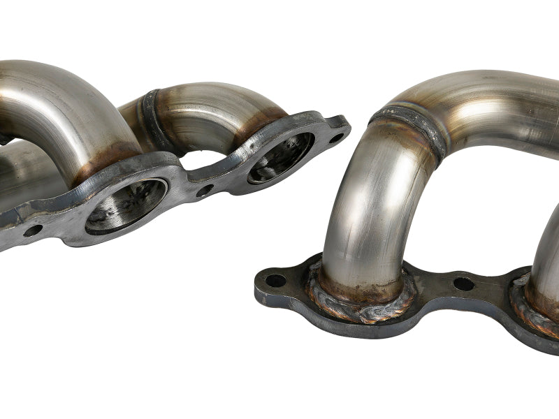 aFe Twisted Steel 1-3/4-Inch 304 Stainless Steel Shorty Headers for 2019-2026 GM Silverado and Sierra 1500 V8 5.3L/6.2L, Part Number 48-34134