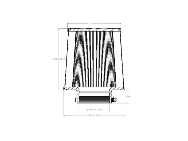 aFe Magnum FORCE Replacement Air Filter with D2 Dura-Dry Media, Part Number 21-90009V