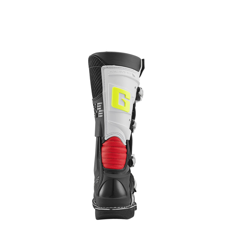 Gaerne GAR2169-029-3 GXJ Youth Motocross Boot, Black/White/Red, Size 3