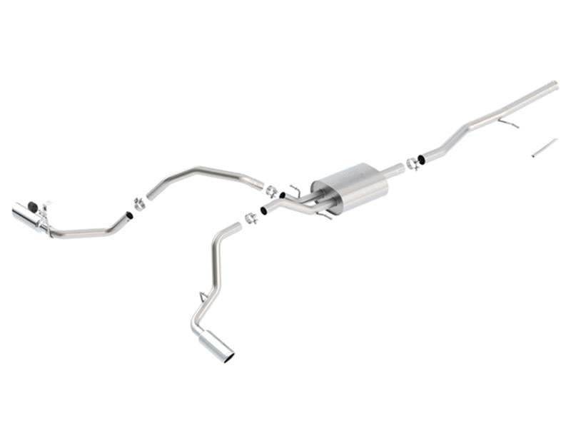 Borla ATAK Cat-Back Exhaust System for 2014-2018 Chevrolet Silverado 1500 and GMC Sierra 1500, Part Number 140549