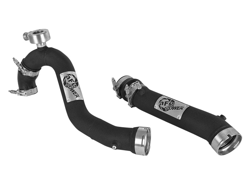 aFe BladeRunner 3-Inch Aluminum Hot and Cold Intercooler Tube Kit, Black, Part Number 46-20384-B, Ford Ranger 2.3L EcoBoost