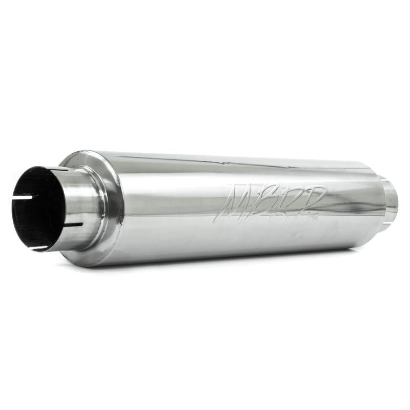 MBRP Armor Plus Quiet Tone Diesel Muffler M1004S, 4-Inch Inlet and Outlet, T409 Stainless Steel