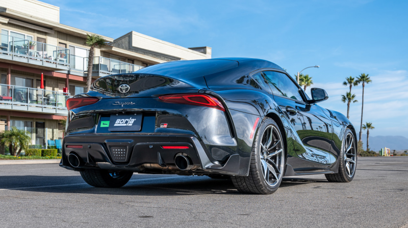 Borla 140826BC ATAK Cat-Back Exhaust System with Black Chrome Tips for 2020-2025 Toyota GR Supra 3.0L