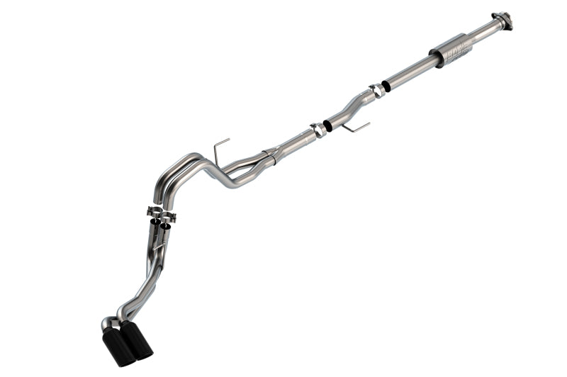 Borla 140872BC ATAK Cat-Back Exhaust System with Black Chrome Tips for 2021–2026 Ford F-150 2.7L and 3.5L V6