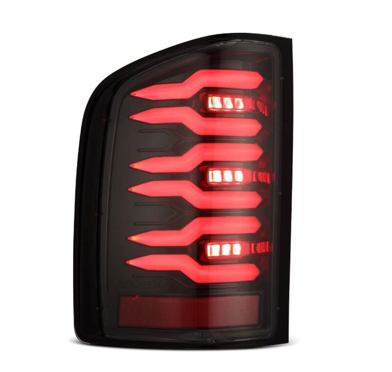 AlphaRex LUXX-Series LED Tail Lights Alpha-Black for 2007-2013 Chevrolet Silverado 1500, Part ARX620090