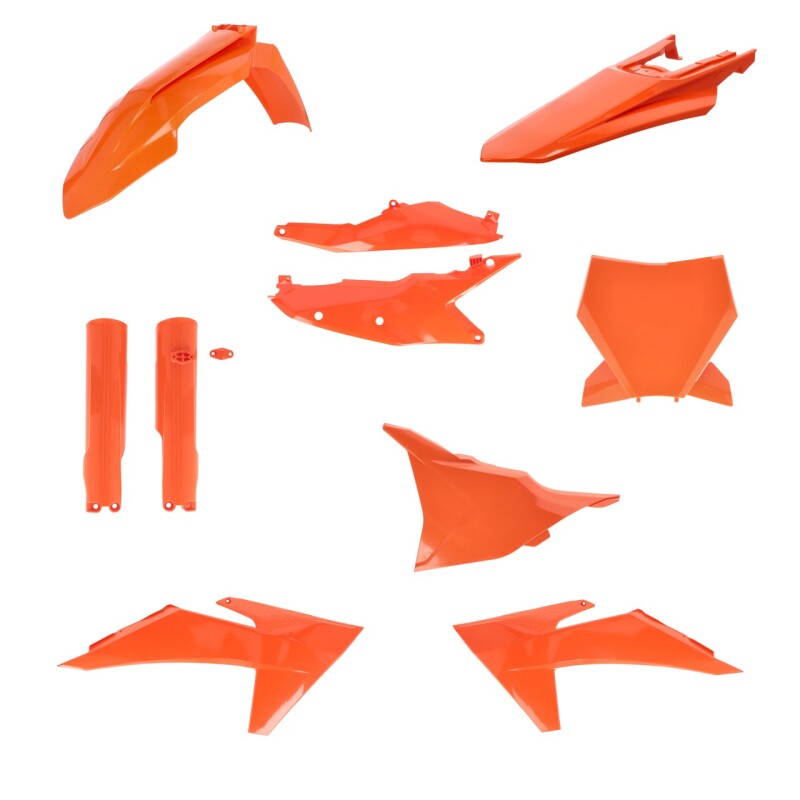 Acerbis 23-24 KTM 125-450 SX/SX-F/XC/XC-F Plastic Kit, 16 Orange