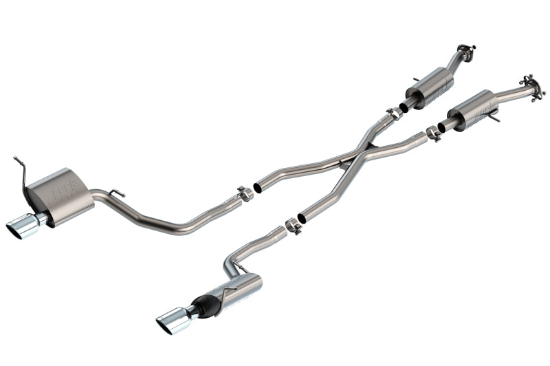 Borla 140835 S-Type Cat-Back Exhaust System for 2014-2021 Jeep Grand Cherokee 3.6L V6