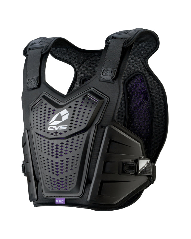 EVS - evsF1PRO-BK-L/XL - F1 Pro Chest Protector Adult with RE ZRO, Black, Large/XL