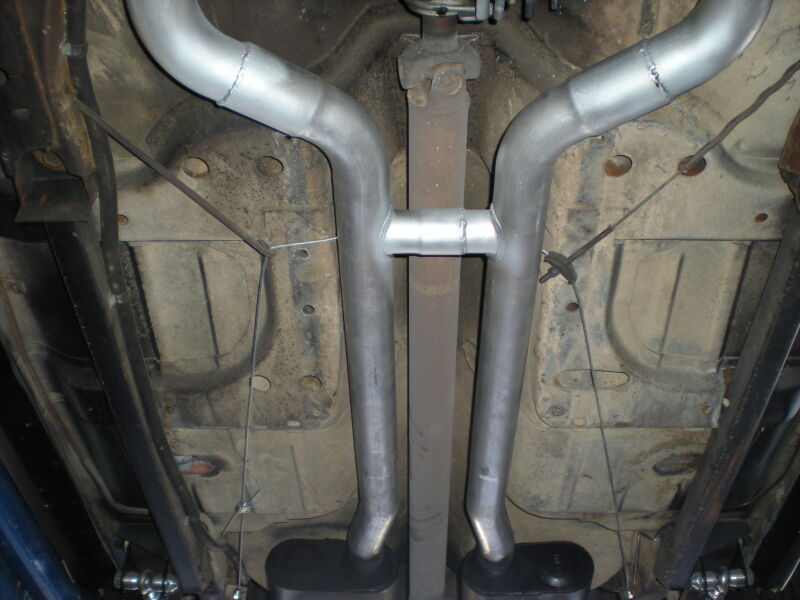 Flowmaster American Thunder 67-68 GM F-Body 2.5 inch Crossmember-Back Exhaust System for Camaro and Firebird