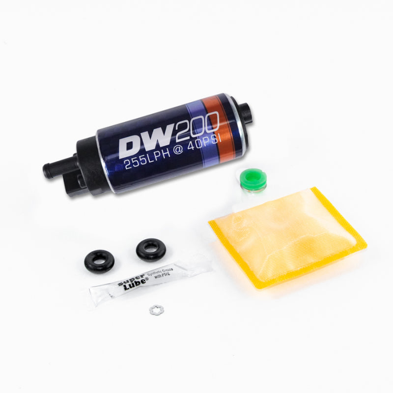 DeatschWerks DW200 255 LPH In-Tank Fuel Pump with Install Kit, DWK9-201-0847