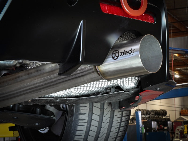 aFe POWER Takeda 3.5-Inch Cat-Back Exhaust System with 4-Inch Brushed Tip for 2020-2023 Toyota GR Supra 3.0L Turbo, 49-36045-H