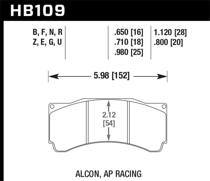 HAWK Ceramic Brake Pad Sets