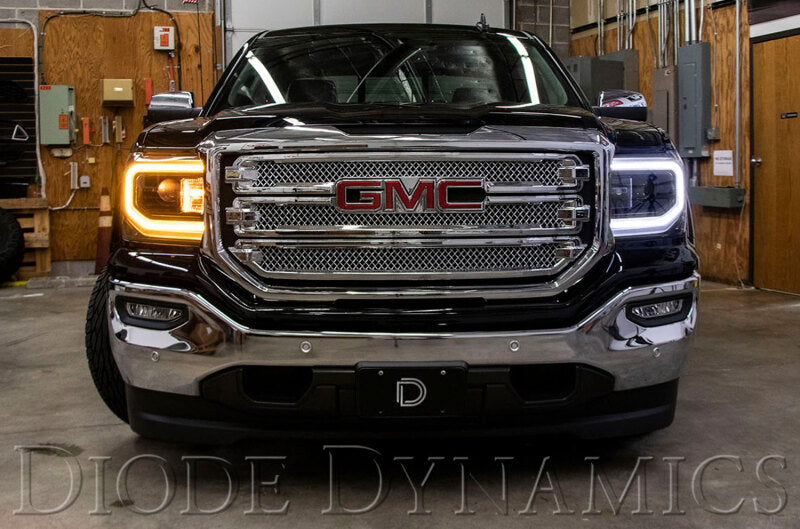 Diode Dynamics HD LED Halos for 2016-2018 GMC Sierra 1500, Switchback, Part DD2177
