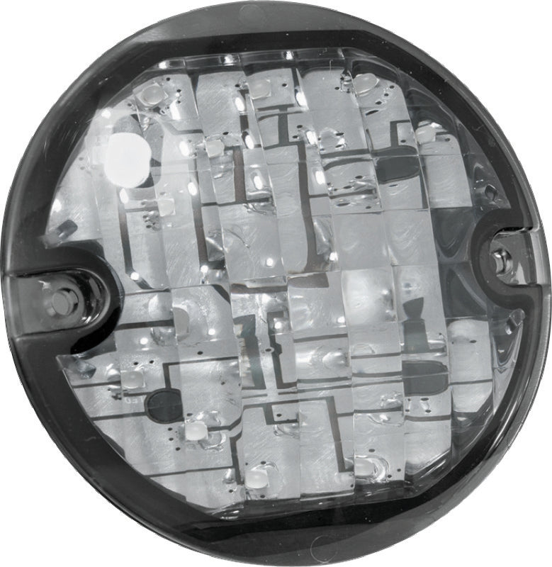 Kuryakyn 5441 LED Front Turn Signal Conversion Flat-Style Insert with Amber Lens