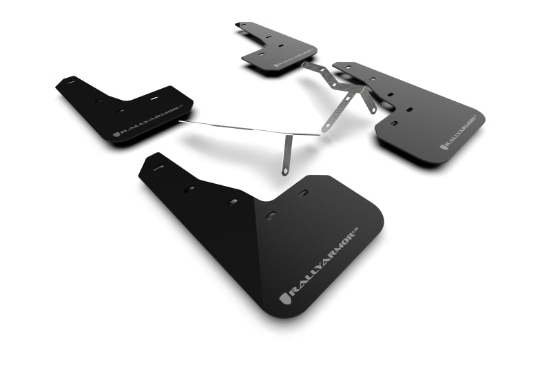 Rally Armor 2022 Honda Civic (Incl. Si/Sport/Touring) UR Black Mud Flap w/ Grey Logo