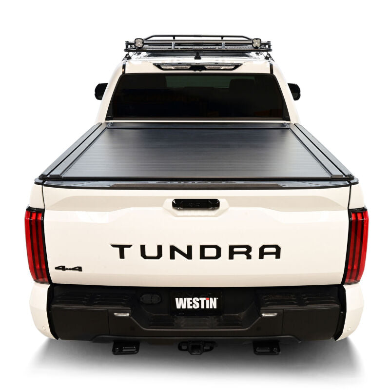 Westin Manual Retractable Tonneau Cover for 2022-2023 Toyota Tundra 5.5ft Bed - Black