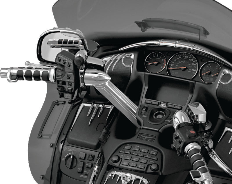 Kuryakyn 3747 Chrome Handlebar Top Cover for Honda GL1800 Gold Wing