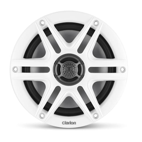 Clarion 010-03045-00 6.5-inch pair Marine Coaxial Speakers with 0.5-inch (13mm) silk dome tweeters