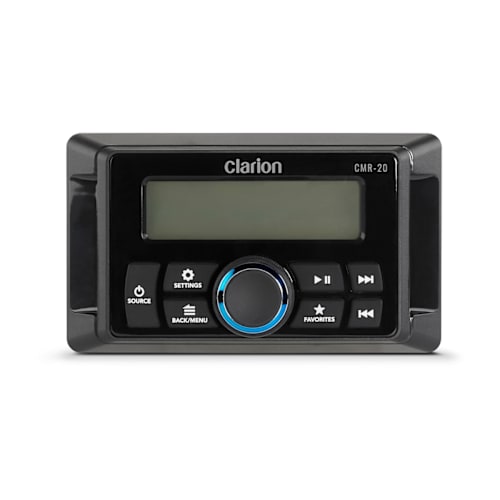 Clarion® Marine 010-03227-00 CMR-20 Wired Remote With LCD Display, Compact IP67-Rated, Full-Function
