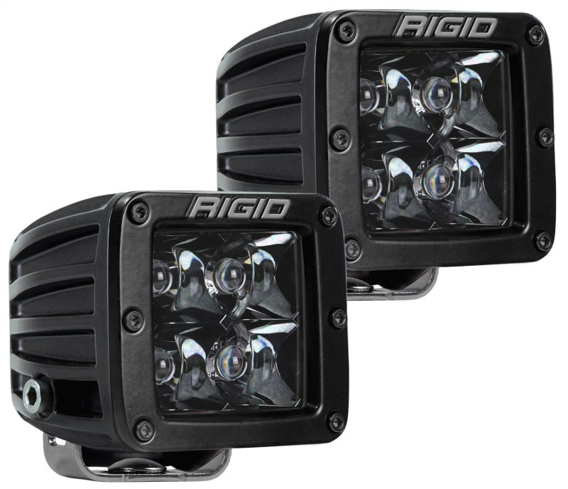 Rigid Industries D-Series Midnight Edition Spot LED Pod Lights, Set of 2 - Part Number RIG202213BLK