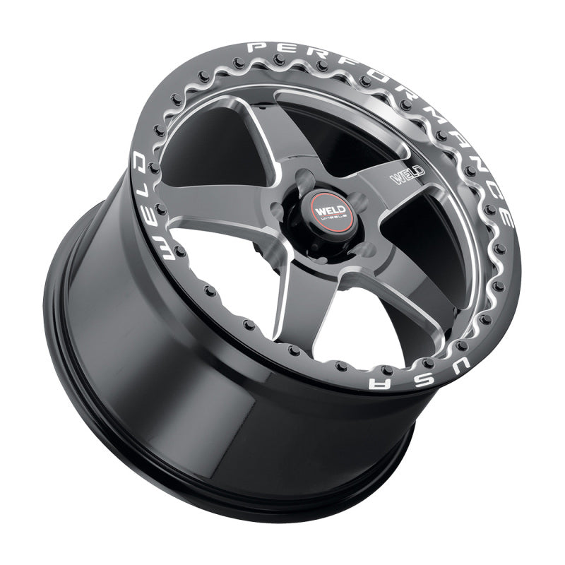 Weld S904 20x10.5 Ventura Bead Lock 5x120 ET38 BS7.15 Gloss BLK MIL DIA 78.1