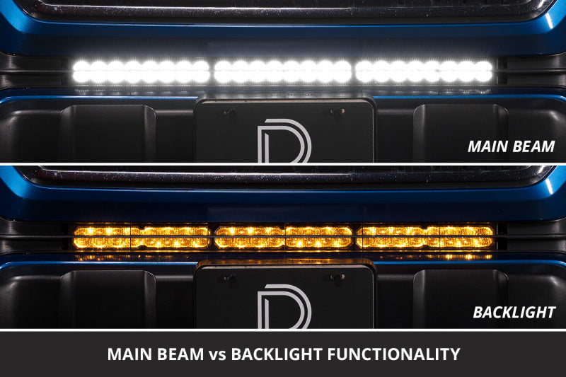 Diode Dynamics Stealth SS30 Sport Yellow Driving LED Light Bar Kit for 2016-2023 Toyota Tacoma - DD8707