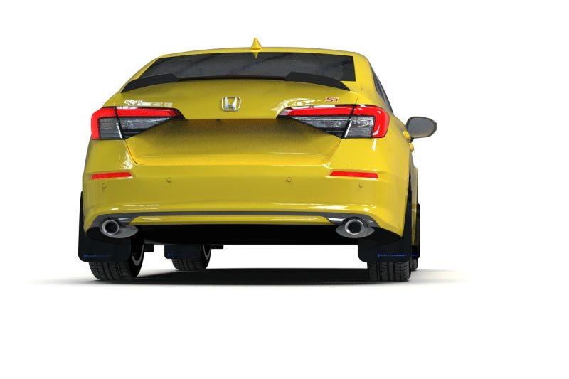 Rally Armor 2022 Honda Civic (Incl. Si/Sport/Touring) UR Black Mud Flap w/ Grey Logo