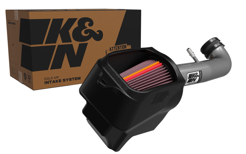 K&N Engineering NextGen Aluminum Cold Air Intake System for Jeep Wrangler and Gladiator 3.6L V6 (Part KN-70-1576)