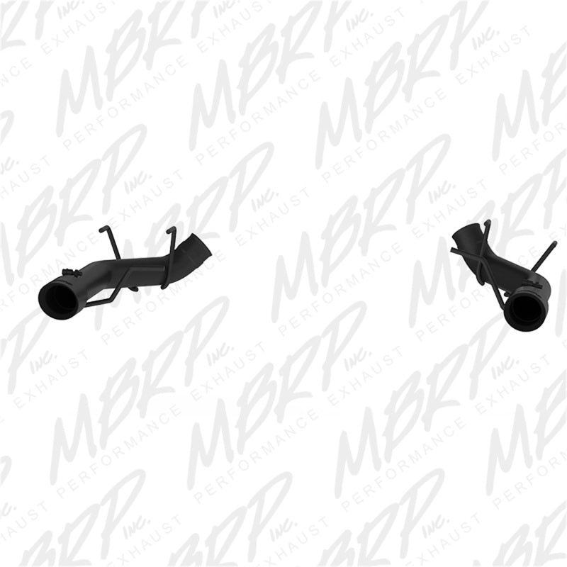 MBRP S7203BLK Armor BLK 3-Inch Dual Axle-Back Exhaust System for 2011-2014 Ford Mustang GT