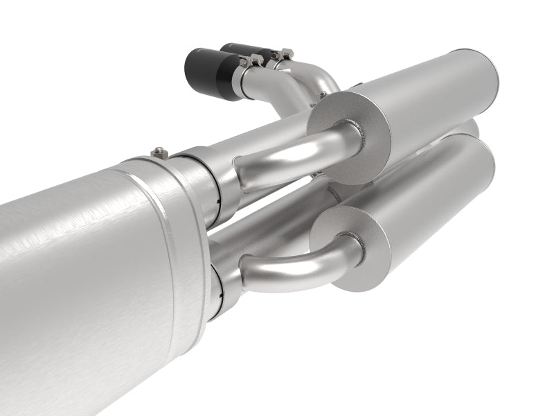 aFe Rebel Series 3-Inch 409 Stainless Steel Cat-Back Exhaust with Black Tips for 2017-2026 Ford F-250/F-350 Super Duty V8