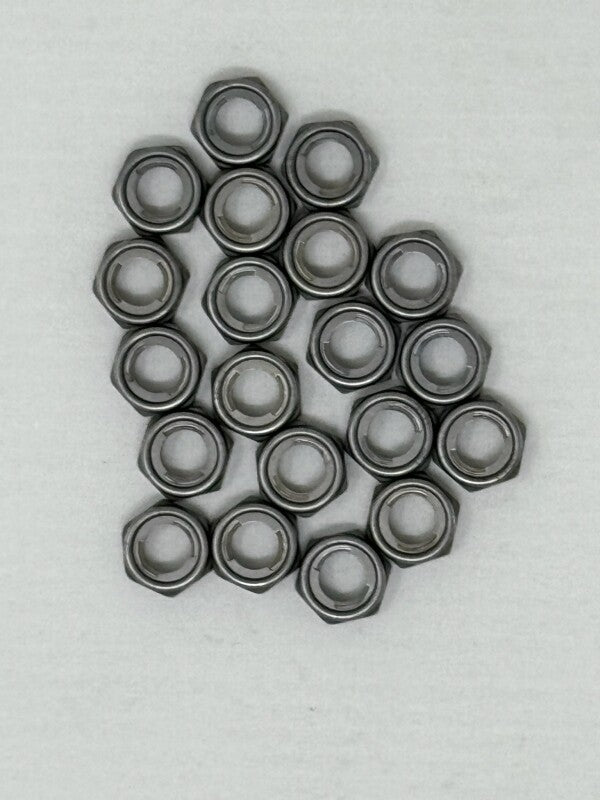 KYB Powersports KYP110650000320 6 mm Flat Front Fork Lock Nuts for 2006+ Honda, Kawasaki, Suzuki and Yamaha