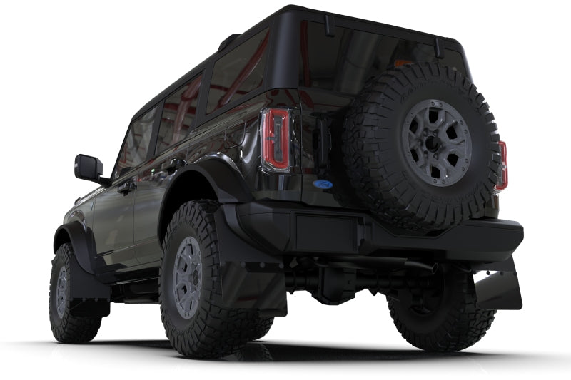Rally Armor ralMF85-RR-PL-MBK Mud Flaps for 2021–2023 Ford Bronco