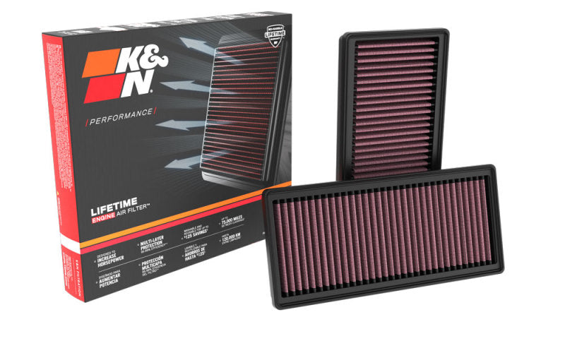 K&N Engineering 33-3183 High-Flow Replacement Air Filter for Select Mercedes-Benz Models
