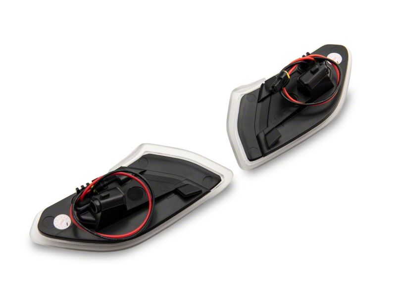 Raxiom Axial Series Clear LED Fender Flare Marker Lights for 2018-2023 Jeep Wrangler JL - Part Number raxJ134142-JL