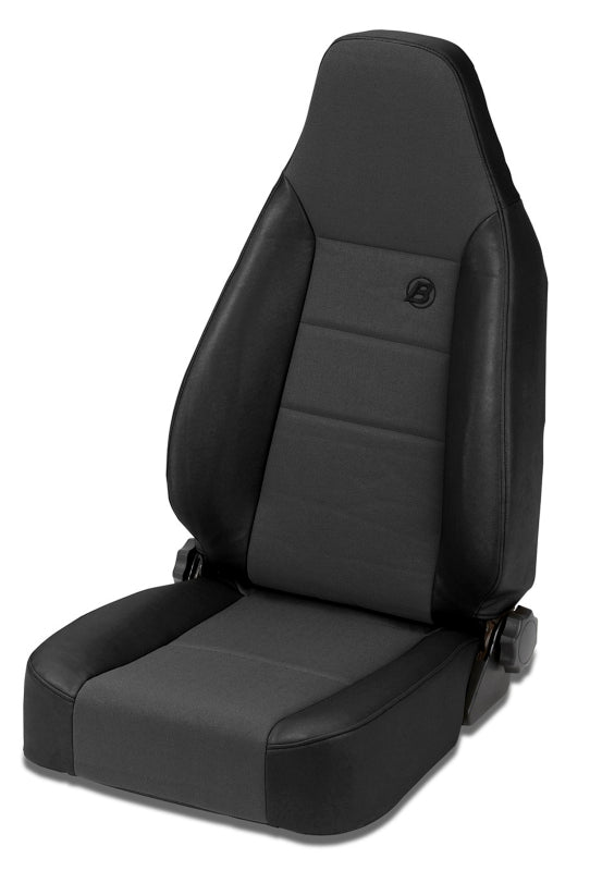 Bestop Trailmax II Sport Front Seat for Jeep CJ7 YJ TJ - Black Denim Fabric Insert