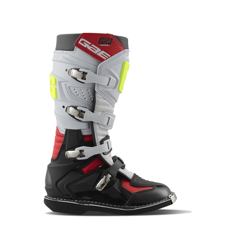 Gaerne GAR2169-029-6 GXJ Junior Motocross Boot, Black/White/Red, Youth Size 6