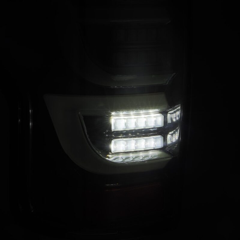 AlphaRex LUXX-Series LED Tail Lights, Alpha-Black, ARX670040 for 2007-2013 Toyota Tundra