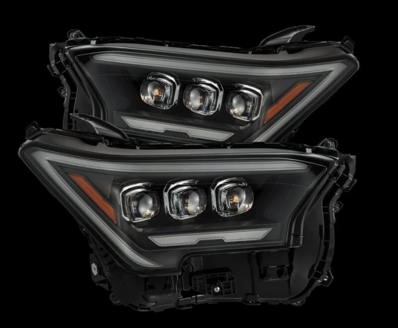 AlphaRex NOVA-Series Projector Headlights for 2024 Toyota Tacoma, Black Housing with Activation Light