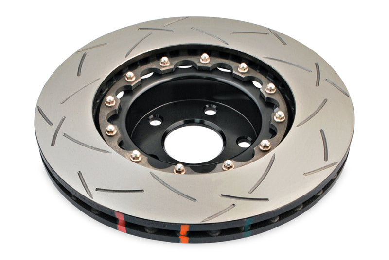 DBA 5010BLKS 5000 Series T3 Front Slotted 2-Piece Rotor with Black Hat