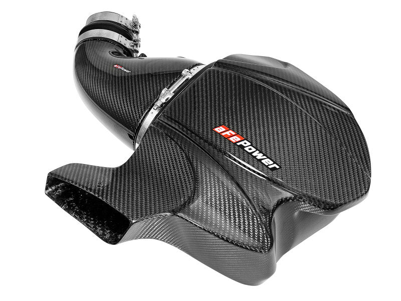 aFe Black Series Carbon Fiber Cold Air Intake with Pro 5R Filter for Jeep Grand Cherokee WK2 and Dodge Durango 6.4L HEMI, Part Number 58-10001R