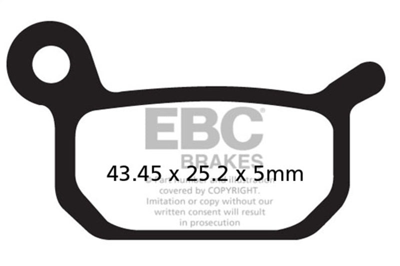 EBC Powersports FA325X Carbon X Front Left Brake Pads for 2004-2006 Cobra Moto King 50