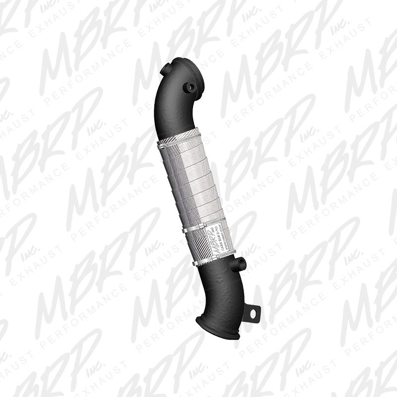 MBRP GMCA427 Armor Lite 3-Inch Turbocharger Downpipe for 2011-2014 Chevrolet Silverado 2500 HD 6.6L Duramax