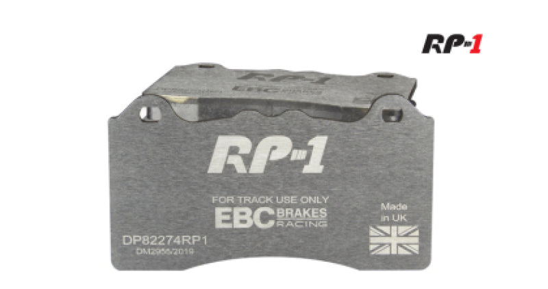 EBC 2020+ Toyota GR Supra 2.0 Turbo / 2019 BMW 330 G20 2.0 Turbo RP-1 Race Front Brake Pads