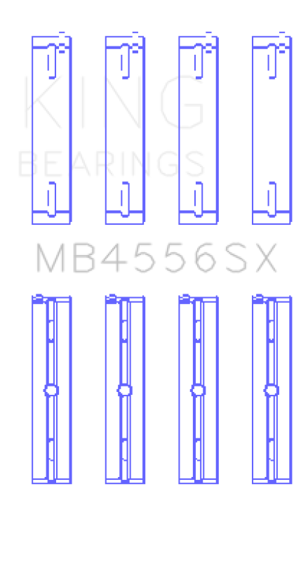 King Engine Bearings MB4556SX Main Bearing Set for VM Motori A630/L630 3.0L EcoDiesel