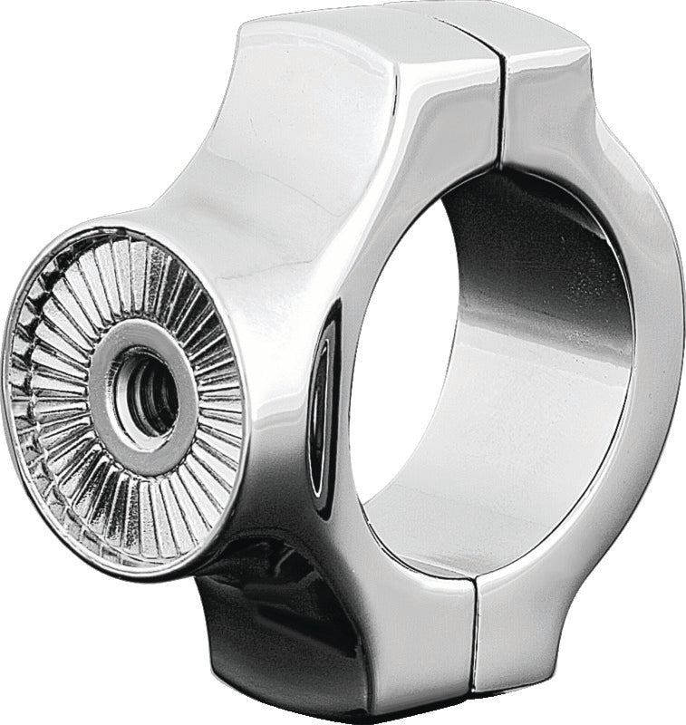 Kuryakyn 3183 Side-Mount License Plate Holder Clamp for Harley-Davidson Softail Models, Chrome