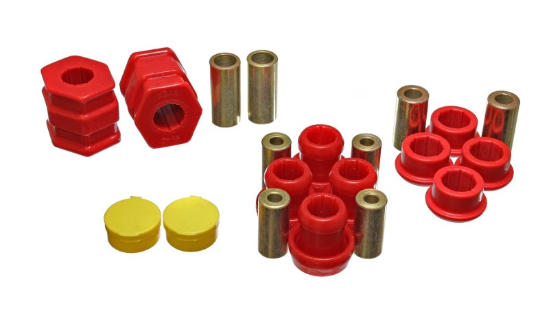 Energy Suspension - eng16.3115R - 1999-2000 Honda Civic Si Red Front Control Arm Bushing Set