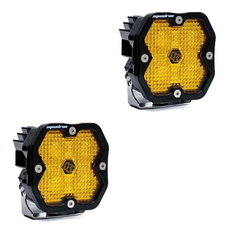 Baja Designs Squadron 2.0 Sport LED Work/Scene Lights – Baja Amber, Pair